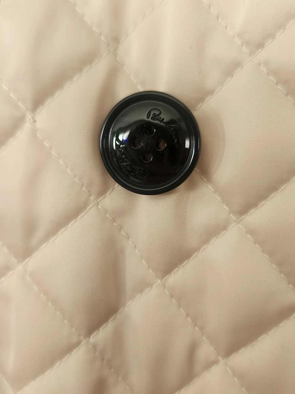 Burberry ivory Quilted Trench Coat - Picture 3 of 11